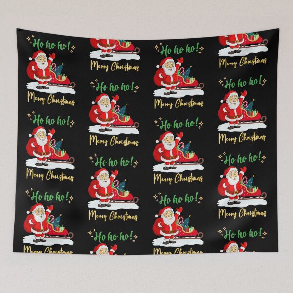 Item preview, Santa Claus says Merry Christmas and Ho Ho Ho! designed and sold by Kevin Michael McCall.