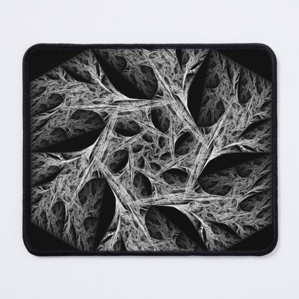 Item preview, Hexagonal Black and White Twisted Snowflake Fractal designed and sold by ferschternadt.