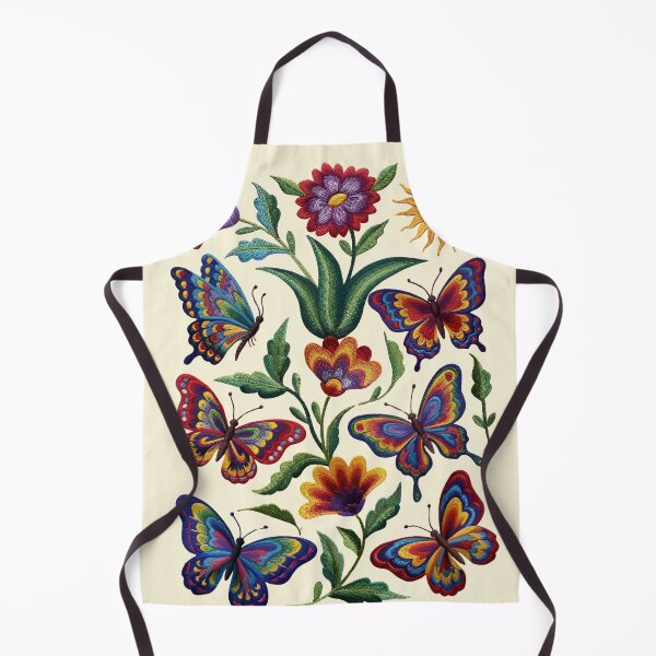 Item preview, Flowers, Sun and Butterflies Multicolor Embroidery designed and sold by Ciervo Primavera.