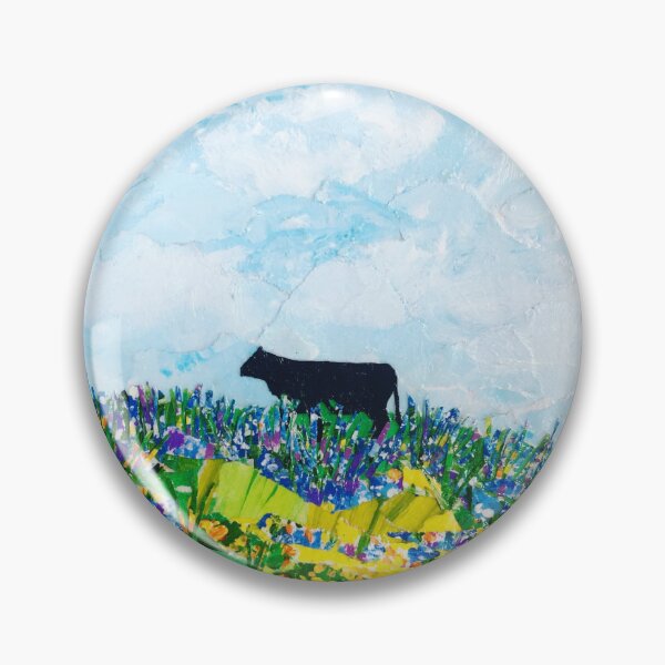Item preview, Cow on Table Mountain designed and sold by LindaPhelpsArt.
