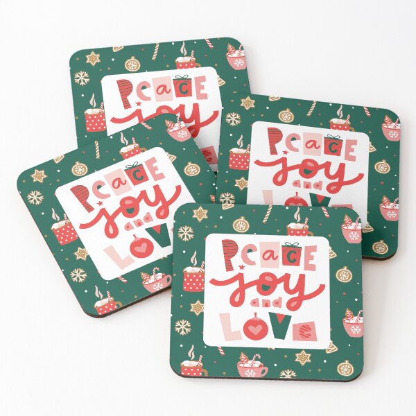 Item preview, Christmas Themed Peace Joy and Love Family Merry Christmas  designed and sold by Bruno Torres.