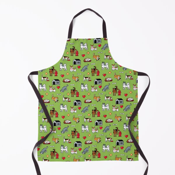 Item preview, Pixel Dogs on Light Green Background designed and sold by illucalliart.