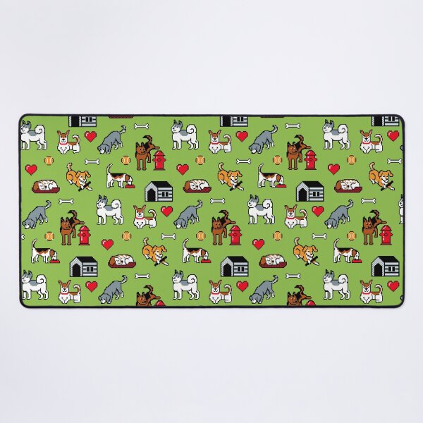 Item preview, Pixel Dogs on Light Green Background designed and sold by illucalliart.