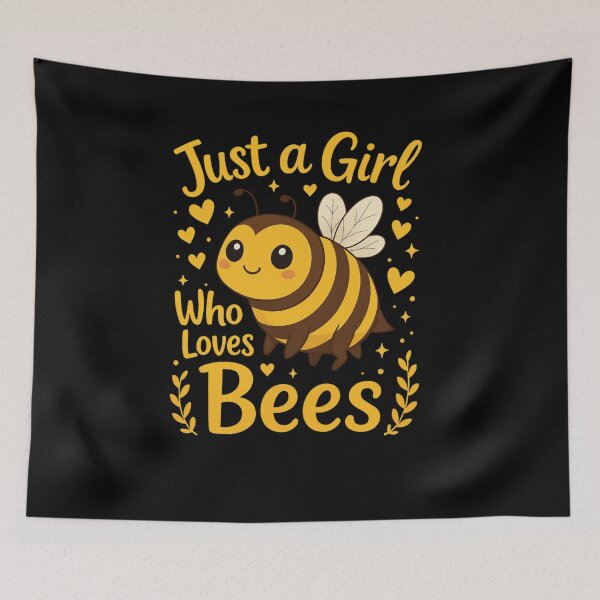 Item preview, Just a Girl Who Loves Bees | Cute Kawaii Bee Lover T-Shirt Design designed and sold by DailyDrivesct.