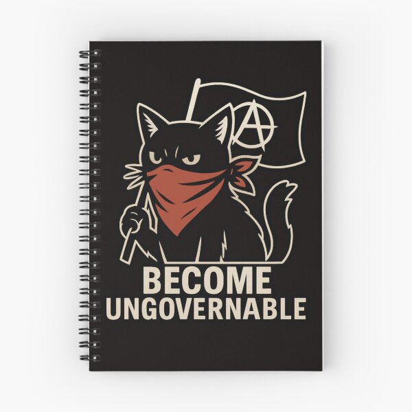Item preview, Become Ungovernable Cat – Rebel Cat with Bandana & Flag designed and sold by FrameFlow.