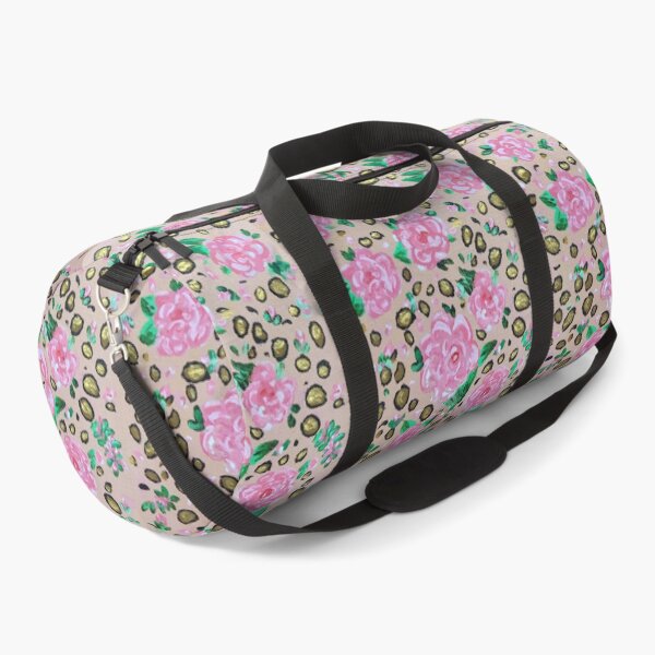 Item preview, Blingy Leopard and Rose print designed and sold by LindaPhelpsArt.