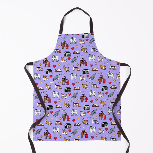 Item preview, Pixel Husky and Pixel Dogs Pattern on Lilac Background designed and sold by illucalliart.