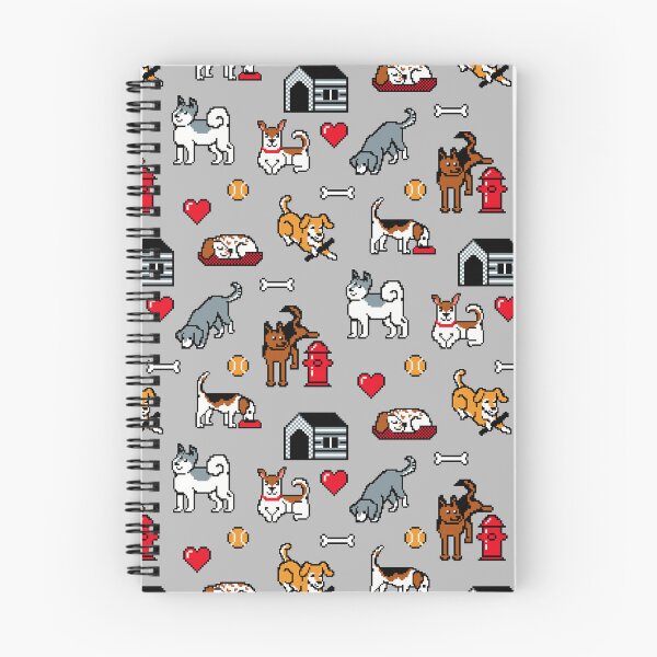 Item preview, Pixel Dogs on Grey Background designed and sold by illucalliart.