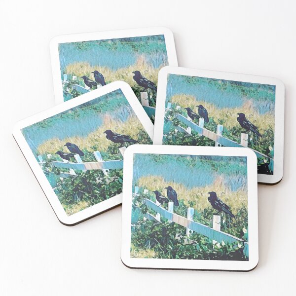Item preview, Ravens in Mendocino designed and sold by LindaPhelpsArt.
