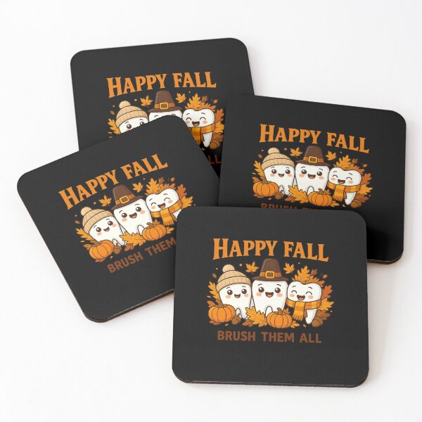 Item preview, Happy Fall Brush Them All – Cute Tooth Autumn Dental Hygienist T-Shirt designed and sold by DailyDrivesct.