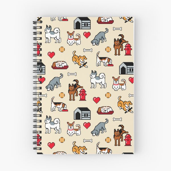 Item preview, Pixel Dogs on Cream Background designed and sold by illucalliart.