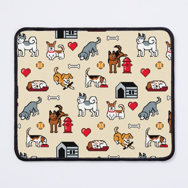 Item preview, Pixel Dogs on Cream Background designed and sold by illucalliart.