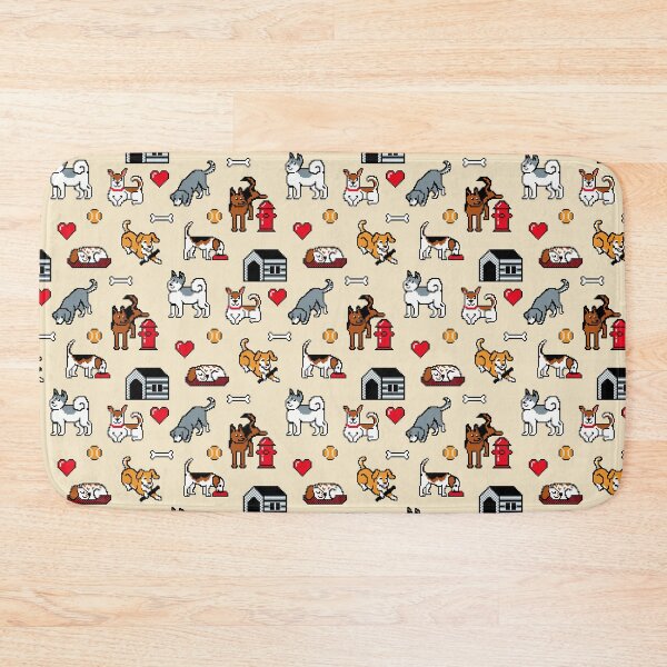Item preview, Pixel Dogs on Cream Background designed and sold by illucalliart.