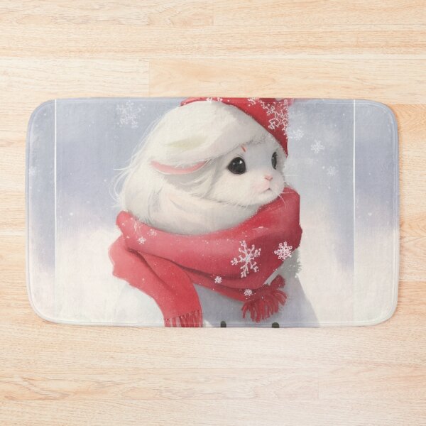 Item preview, Copia de Arctic Bunny with Snowflake Hat designed and sold by PetJoyPrintsCO.