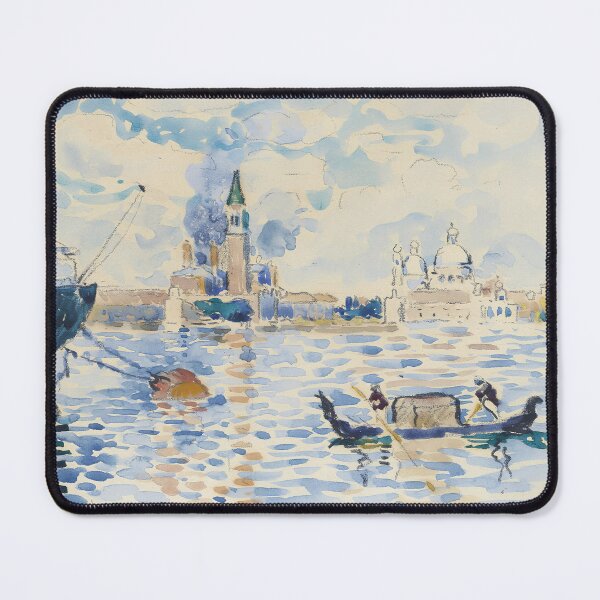 Item preview, Cross Watercolor Gondola Venice Skyline Study designed and sold by LaFabricaArt.