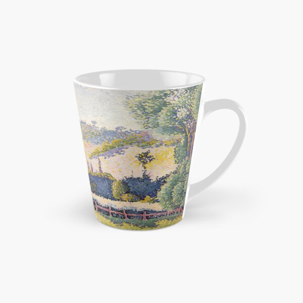 Item preview, Cross Golden Provençal Cypress Pointillist Print designed and sold by LaFabricaArt.