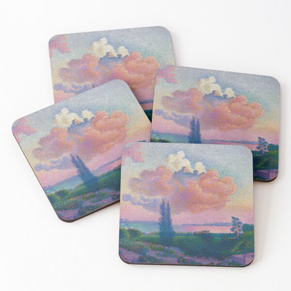 Item preview, Cross The Rose Cloud Luminist Sunset Poster designed and sold by LaFabricaArt.