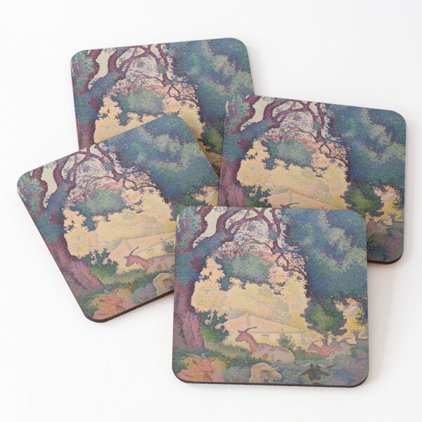 Item preview, Cross Goats Forest Clearing Luminist Poster designed and sold by LaFabricaArt.
