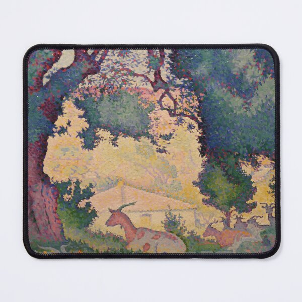 Item preview, Cross Goats Forest Clearing Luminist Poster designed and sold by LaFabricaArt.