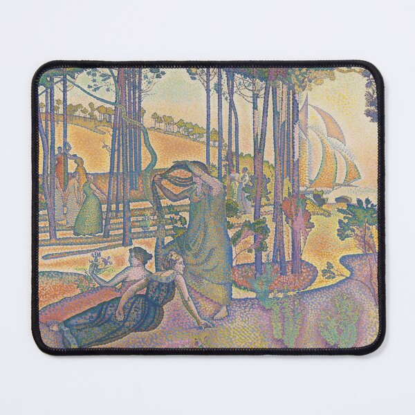 Item preview, Cross Evening Air Neo-Impressionist Figures Poster designed and sold by LaFabricaArt.