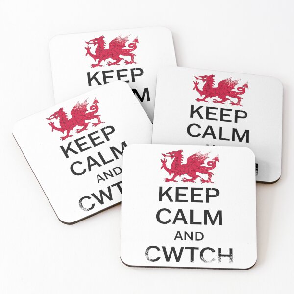 Item preview, Welsh Red Dragon - Keep Calm and Cwtch (Grunge Style) designed and sold by Designs by Jesabee.