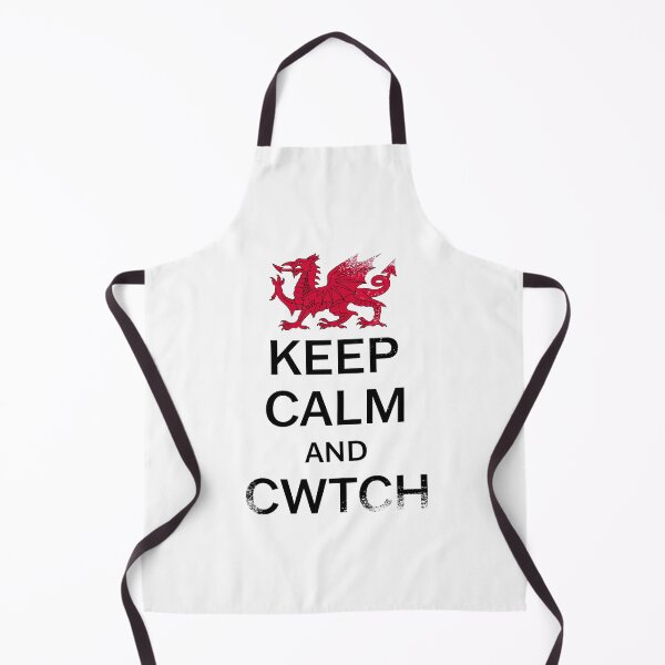 Aperçu de l'œuvre Welsh Red Dragon - Keep Calm and Cwtch (Style Grunge) créée et vendue par Designs by Jesabee.