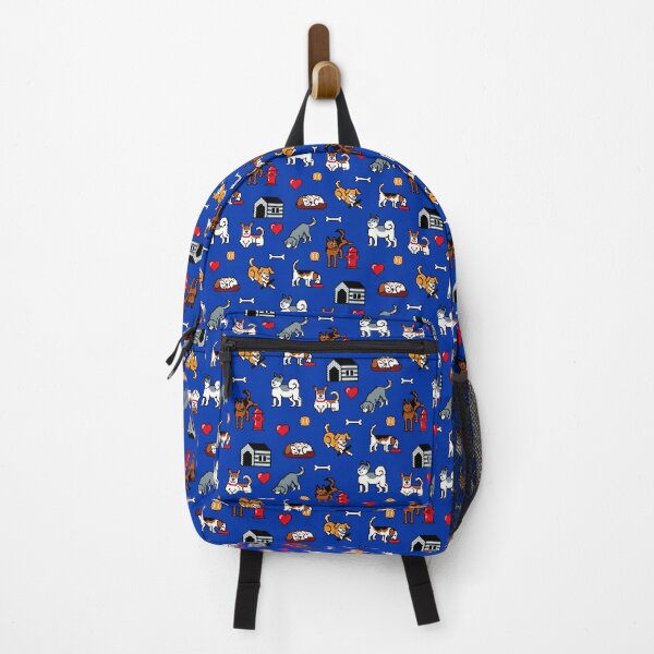 Item preview, Pixel Dogs on Blue Background designed and sold by illucalliart.