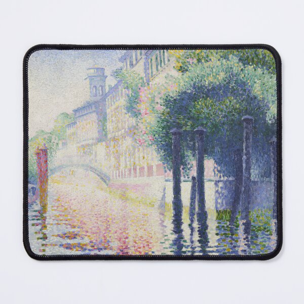 Item preview, Cross Pointillist Rio San Trovaso Venice Poster designed and sold by LaFabricaArt.