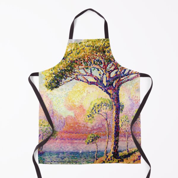 Item preview, Cross Luminous Pine Tree Vibrant Luminist Poster designed and sold by LaFabricaArt.