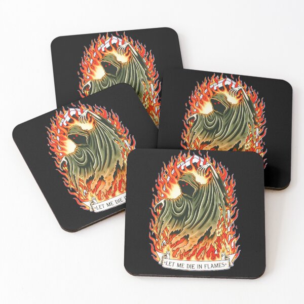 Item preview, LET ME DIE IN FLAMES - Grim Reaper on Fire designed and sold by CoffinsArt.