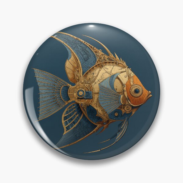 Item preview, Steampunk Angelfish designed and sold by GreatestMinds.