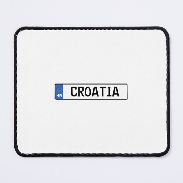 Item preview, Croatia License Plate Design – Modern European Travel Aesthetic designed and sold by Aesthetic Atlas.