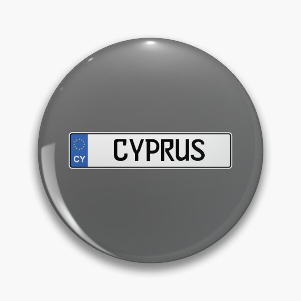 Item preview, Cyprus License Plate Design – Minimal European Island Travel Style designed and sold by Aesthetic Atlas.