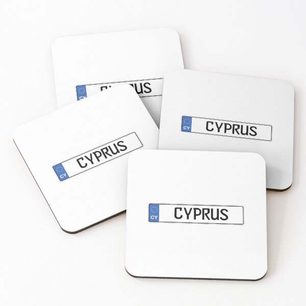 Item preview, Cyprus License Plate Design – Minimal European Island Travel Style designed and sold by Aesthetic Atlas.
