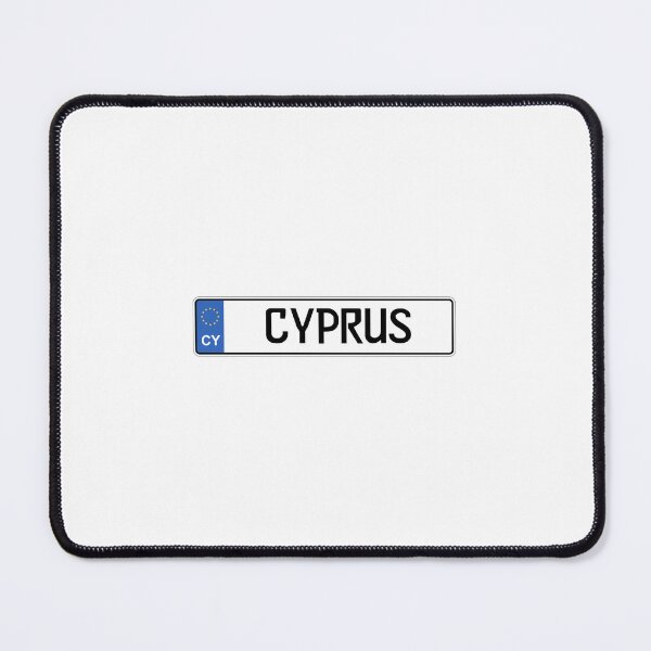 Item preview, Cyprus License Plate Design – Minimal European Island Travel Style designed and sold by Aesthetic Atlas.