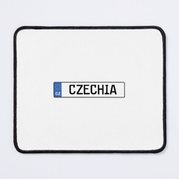 Item preview, Czechia License Plate Design – Minimal European Travel Vibes designed and sold by Aesthetic Atlas.