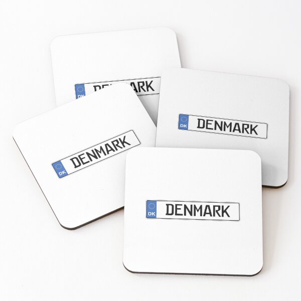 Item preview, Denmark License Plate Design – Minimal Scandinavian Travel Style designed and sold by Aesthetic Atlas.