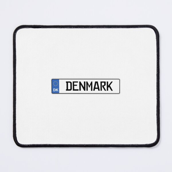 Item preview, Denmark License Plate Design – Minimal Scandinavian Travel Style designed and sold by Aesthetic Atlas.