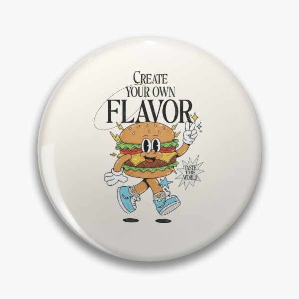 Item preview, Groovy Retro Cartoon Burger - Create Your Own Flavor designed and sold by HoopeStylee.