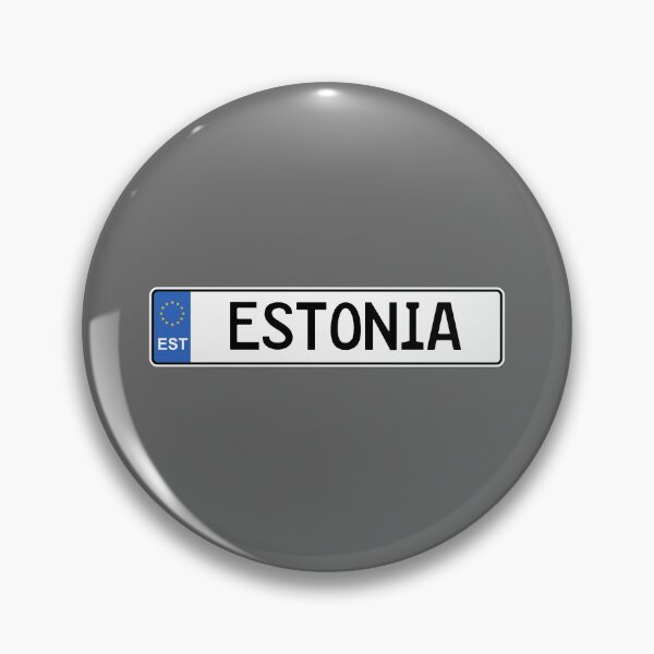 Item preview, Diseño de matrícula de Estonia: estilo minimalista nórdico-báltico para viajes designed and sold by Aesthetic Atlas.