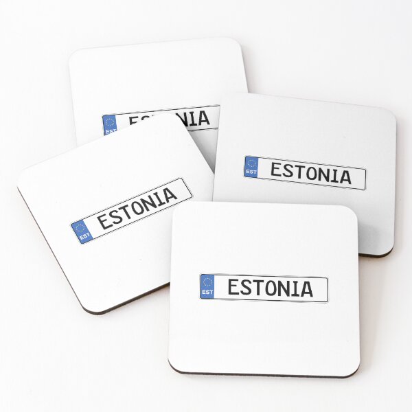 Item preview, Estonia License Plate Design – Minimal Nordic-Baltic Travel Style designed and sold by Aesthetic Atlas.