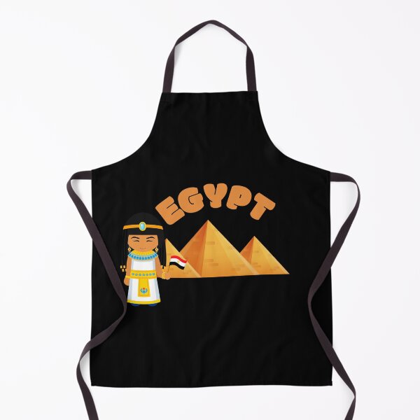 Item preview, Cute Egyptian Girl with Pyramids – Egypt Cartoon Design designed and sold by ZentroShop.
