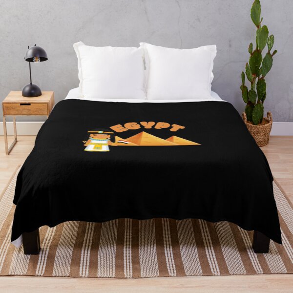 Item preview, Cute Egyptian Girl with Pyramids – Egypt Cartoon Design designed and sold by ZentroShop.