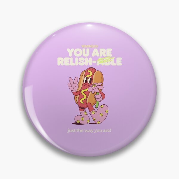 Item preview, Relish-Able Hot Dog Pun - Vintage Food Character designed and sold by HoopeStylee.