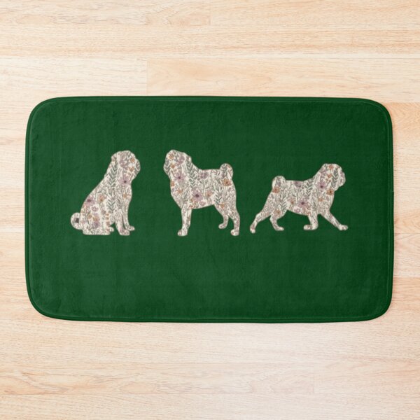 Item preview, Floral Pug Silhouette Art – Elegant Botanical Pug Design  designed and sold by THISPUGVIBE.