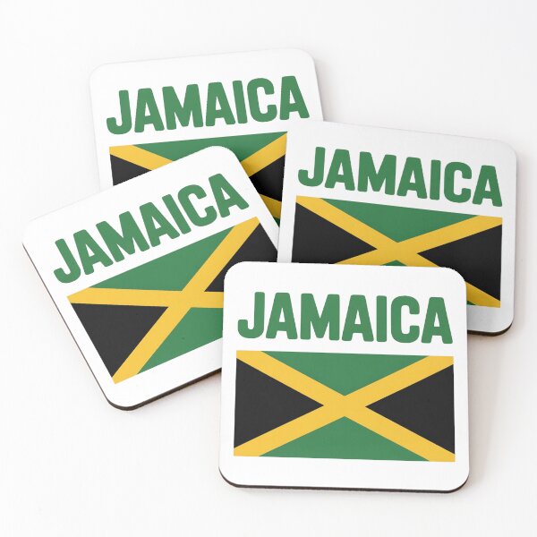 Item preview, Jamaica Flag Cross Minimalist Text Design Apparel designed and sold by PrintAtelier.