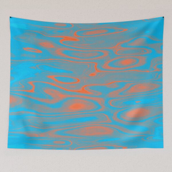 Item preview, Neon Orange Blue Orange Purple Water Vivid designed and sold by ChristinasMess.
