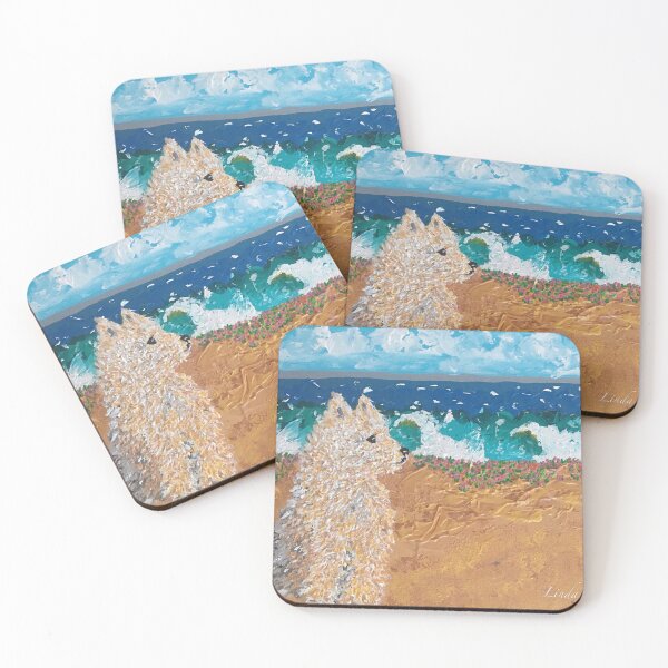 Item preview, Puppy by the Sea designed and sold by LindaPhelpsArt.