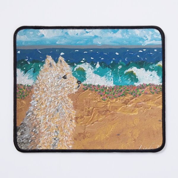 Item preview, Puppy by the Sea designed and sold by LindaPhelpsArt.
