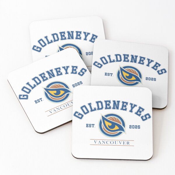 Item preview, Vancouver Goldeneyes PWHL Vintage Varsity Hockey Logo designed and sold by coffeepolicy.